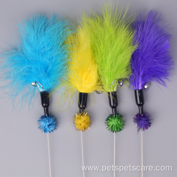 Feather Bell Cat Teaser Interactive Pet Toy